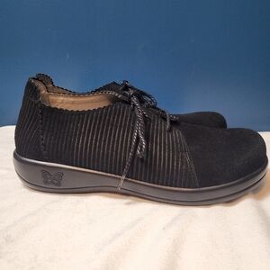 Alegria‎ Pyper Capt Lace Up Shoes Women's Size US 11.5 Corduroy Slip Resistant
